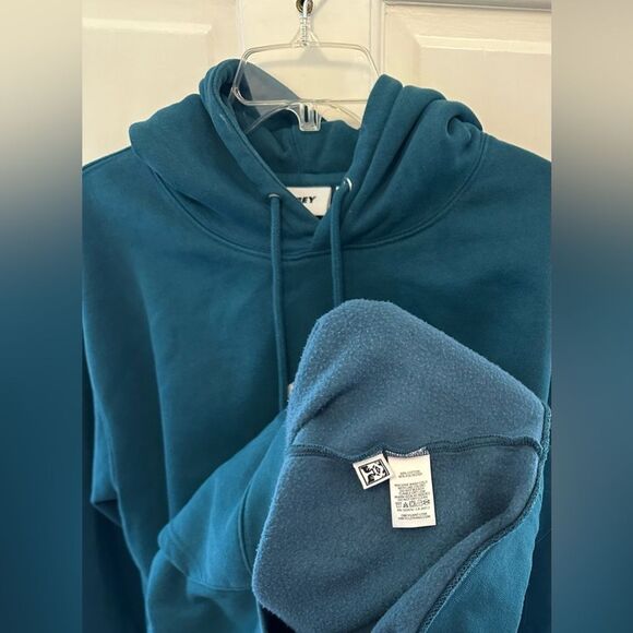 Obey Lowercase Hoodie in Blue Medium - Picture 5 of 8